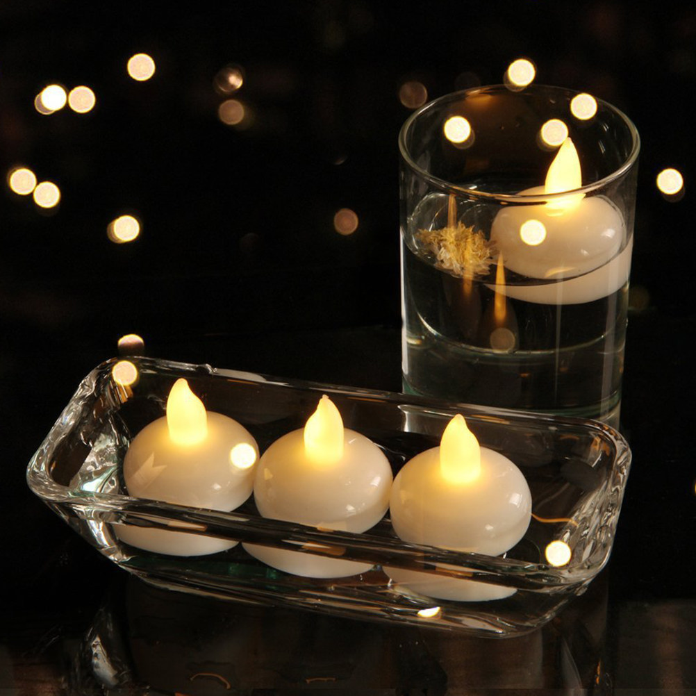 Paraffin Wax - 12 Luci Galleggianti Impermeabili a LED
