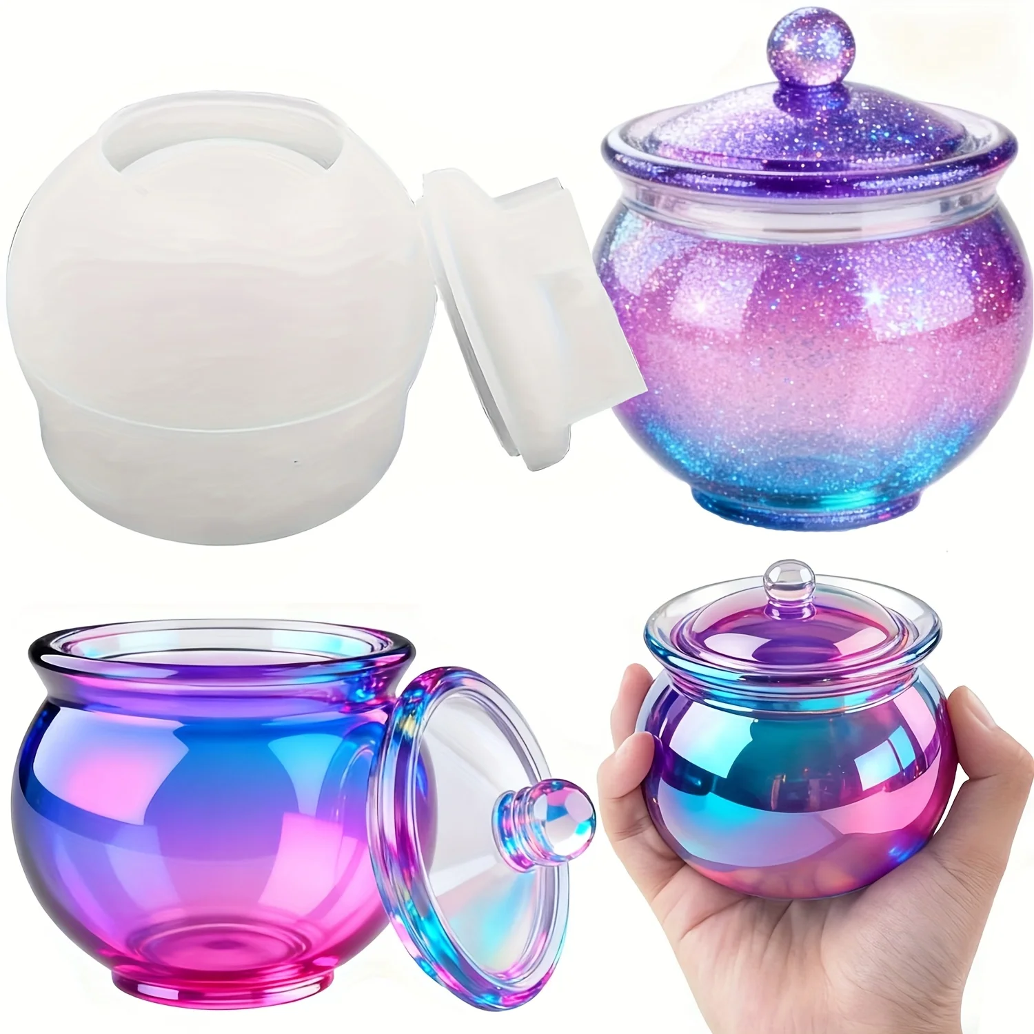 Candle Molds - 1 set di stampi rotondi in