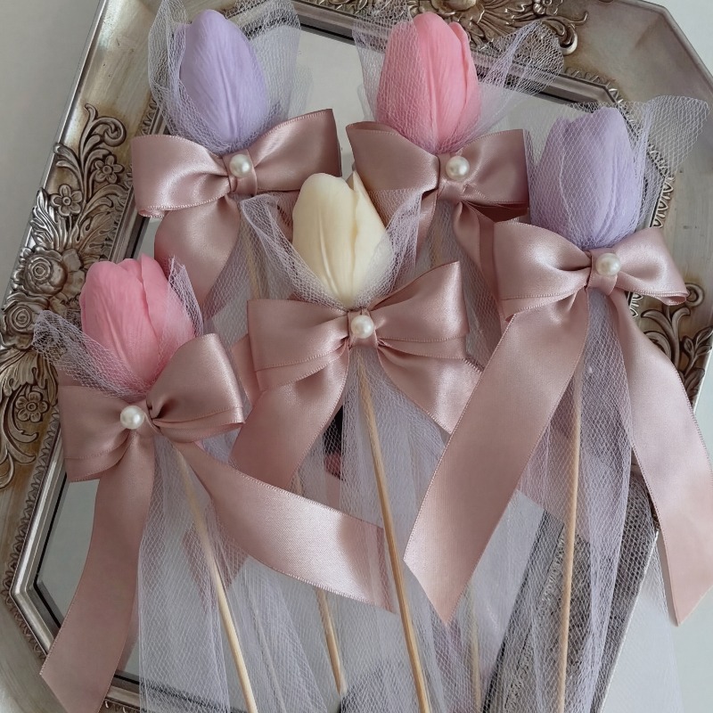 5 candele profumate al tulipan - Paraffin Wax recensione e prezzo