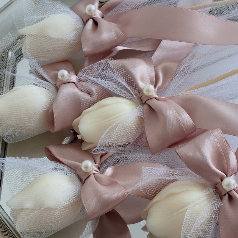 5 candele profumate al tulipan - Paraffin Wax recensione e prezzo