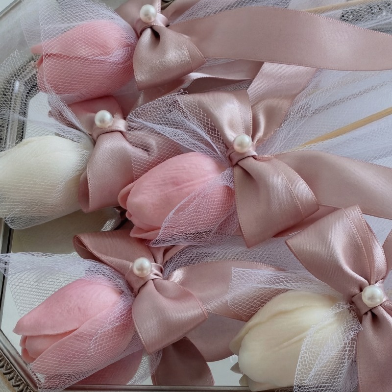 5 candele profumate al tulipan - Paraffin Wax recensione e prezzo