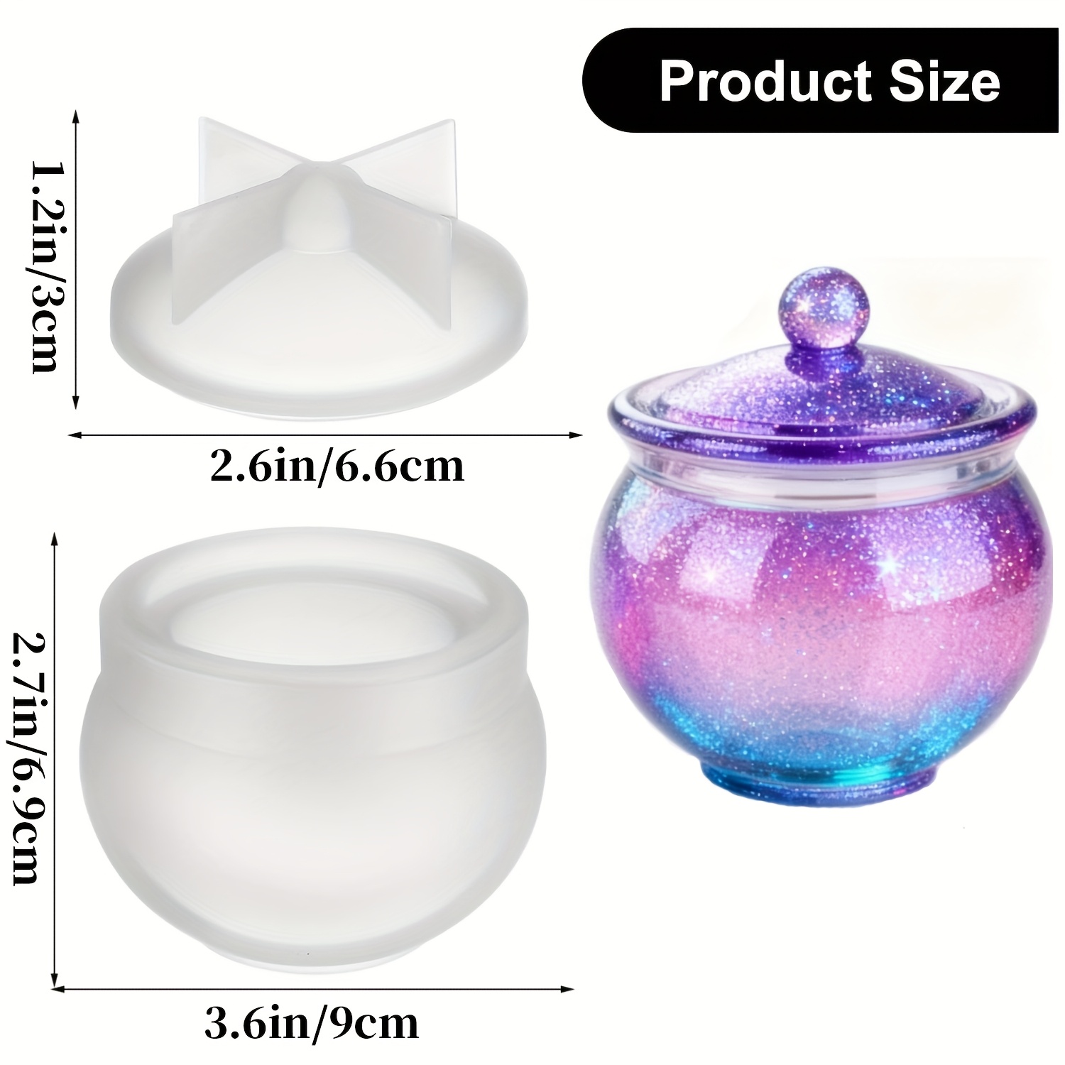 1 set di stampi rotondi in res - Candle Molds recensione e prezzo